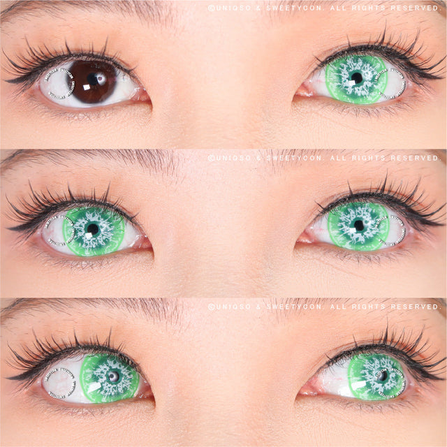 Sweety Crazy White Walker Green (1 lens/pack)-Crazy Contacts-UNIQSO EU