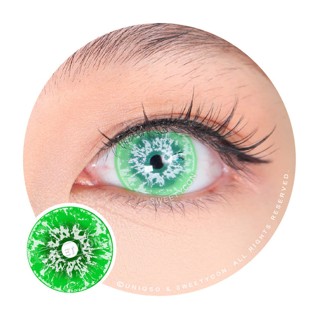 Sweety Crazy White Walker Green (1 lens/pack)-Crazy Contacts-UNIQSO EU