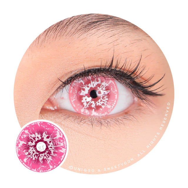 Sweety Crazy White Walker Pink (1 lens/pack)-Crazy Contacts-UNIQSO EU