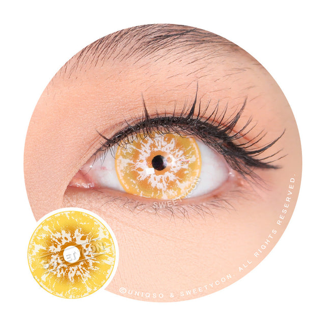 Sweety Crazy White Walker Yellow (1 lens/pack)-Crazy Contacts-UNIQSO EU