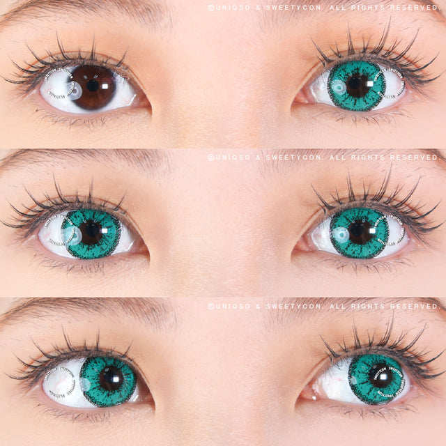 Sweety Crazy Zombie Green (1 lens/pack)-Crazy Contacts-UNIQSO EU