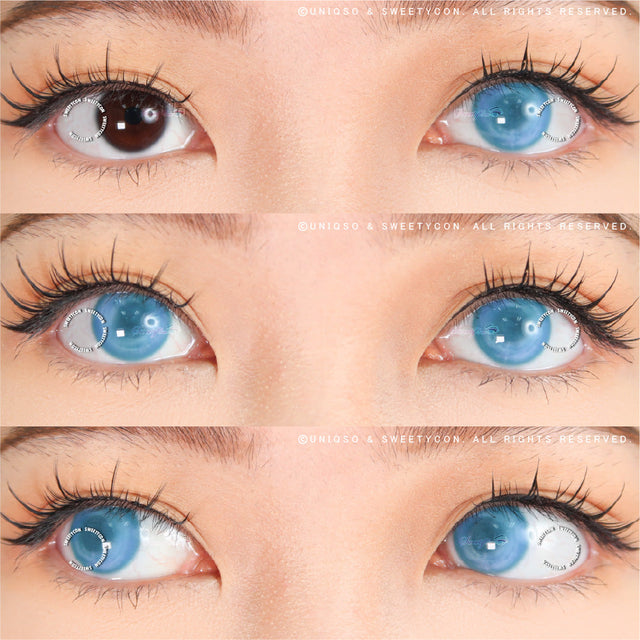 Sweety Delulu Blue (1 lens/pack)-Colored Contacts-UNIQSO EU