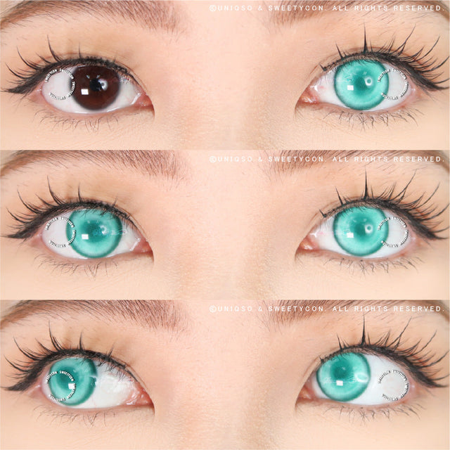 Sweety Delulu Green (1 lens/pack)-Colored Contacts-UNIQSO EU