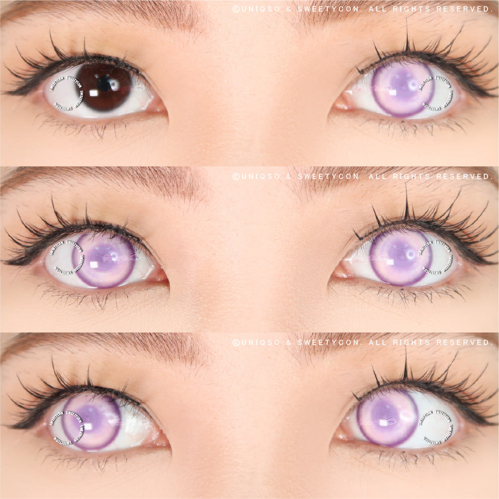 Sweety Delulu Violet (1 lens/pack)-Colored Contacts-UNIQSO EU