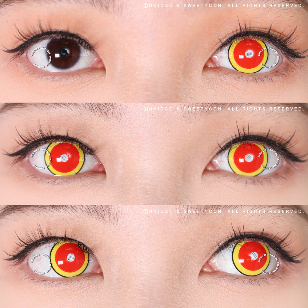 Sweety Demon Killer - Fire Flame (1 lens/pack)-Colored Contacts-UNIQSO EU