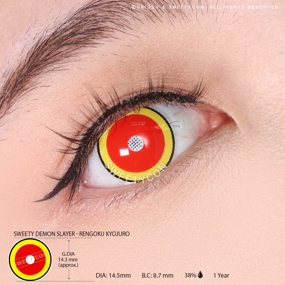 Sweety Demon Killer - Fire Flame (1 lens/pack)-Colored Contacts-UNIQSO EU