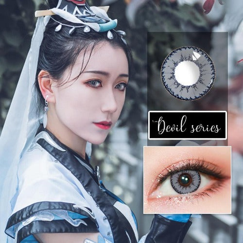 Sweety Devil Grey (1 lens/pack)-Colored Contacts-UNIQSO EU