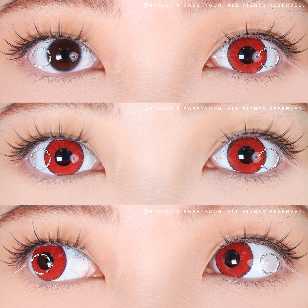 Sweety Devil Red (1 lens/pack)-Colored Contacts-UNIQSO EU