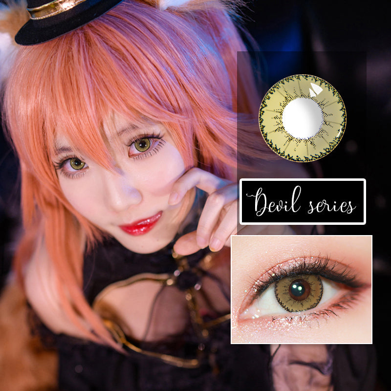 Sweety Devil Yellow (1 lens/pack)-Colored Contacts-UNIQSO EU