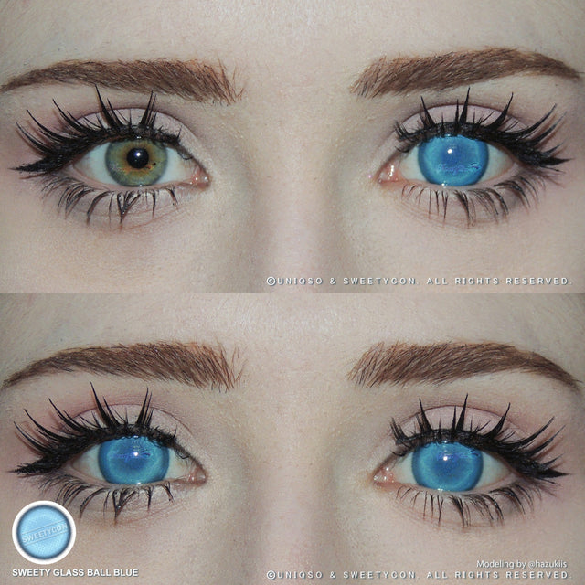 Sweety Glass Ball Blue (1 lens/pack)-Colored Contacts-UNIQSO EU