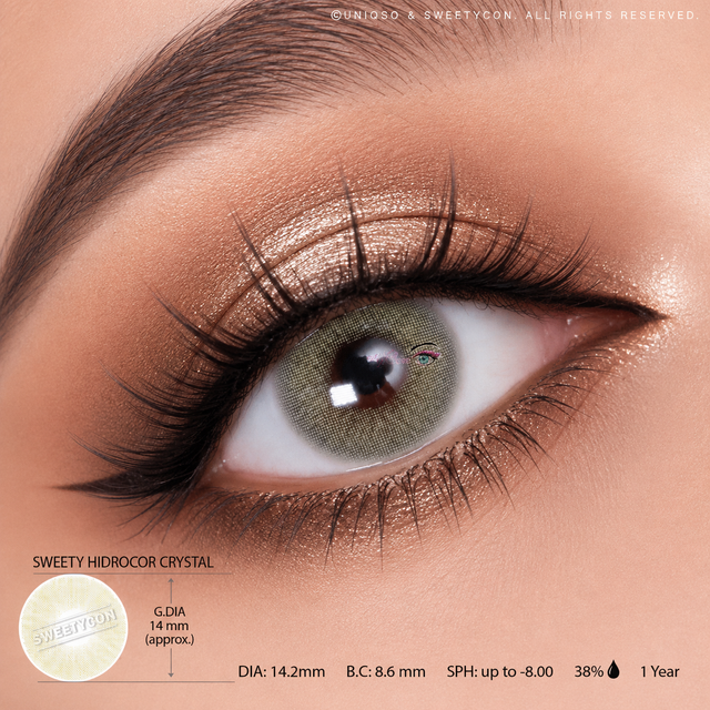 Sweety Hidrocor Crystal (1 lens/pack)-Colored Contacts-UNIQSO EU