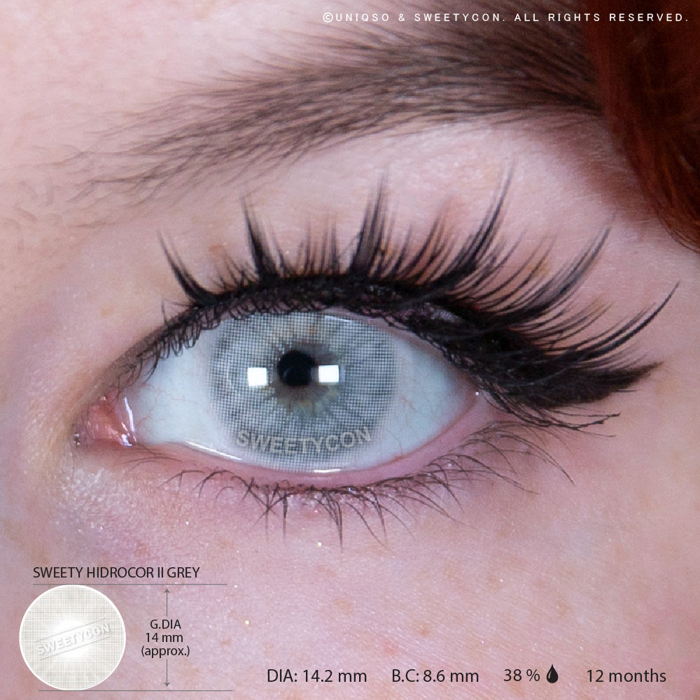 Sweety Hidrocor II Grey (1 lens/pack)-Colored Contacts-UNIQSO EU