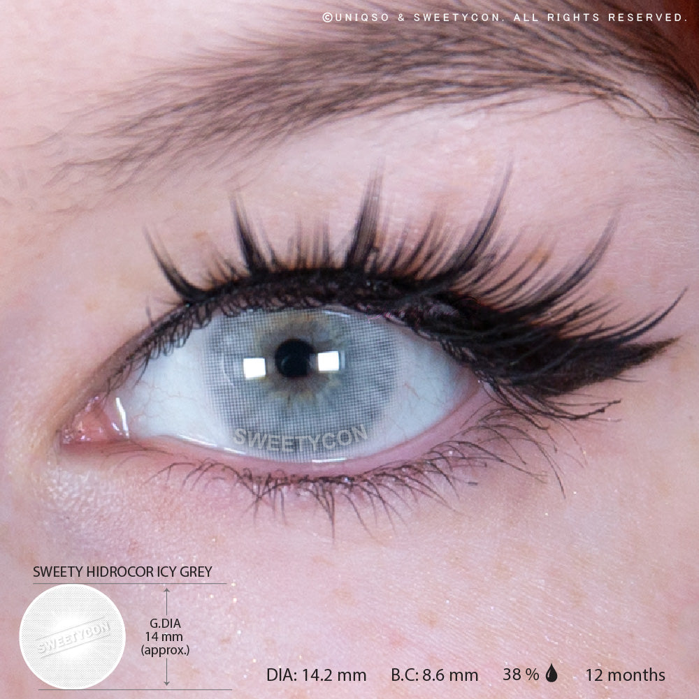Sweety Hidrocor Icy Grey (1 lens/pack)-Colored Contacts-UNIQSO EU