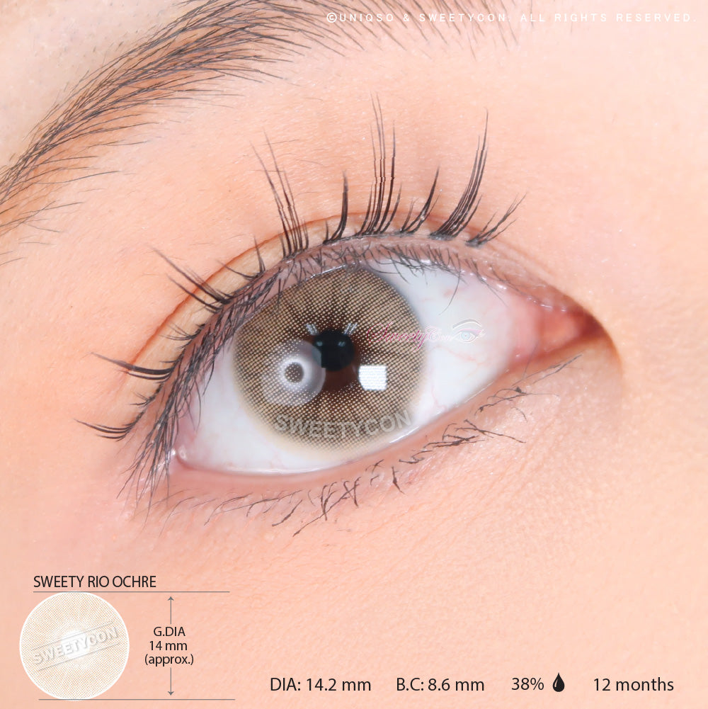 Sweety Hidrocor Rio Ochre (1 lens/pack)-Colored Contacts-UNIQSO EU