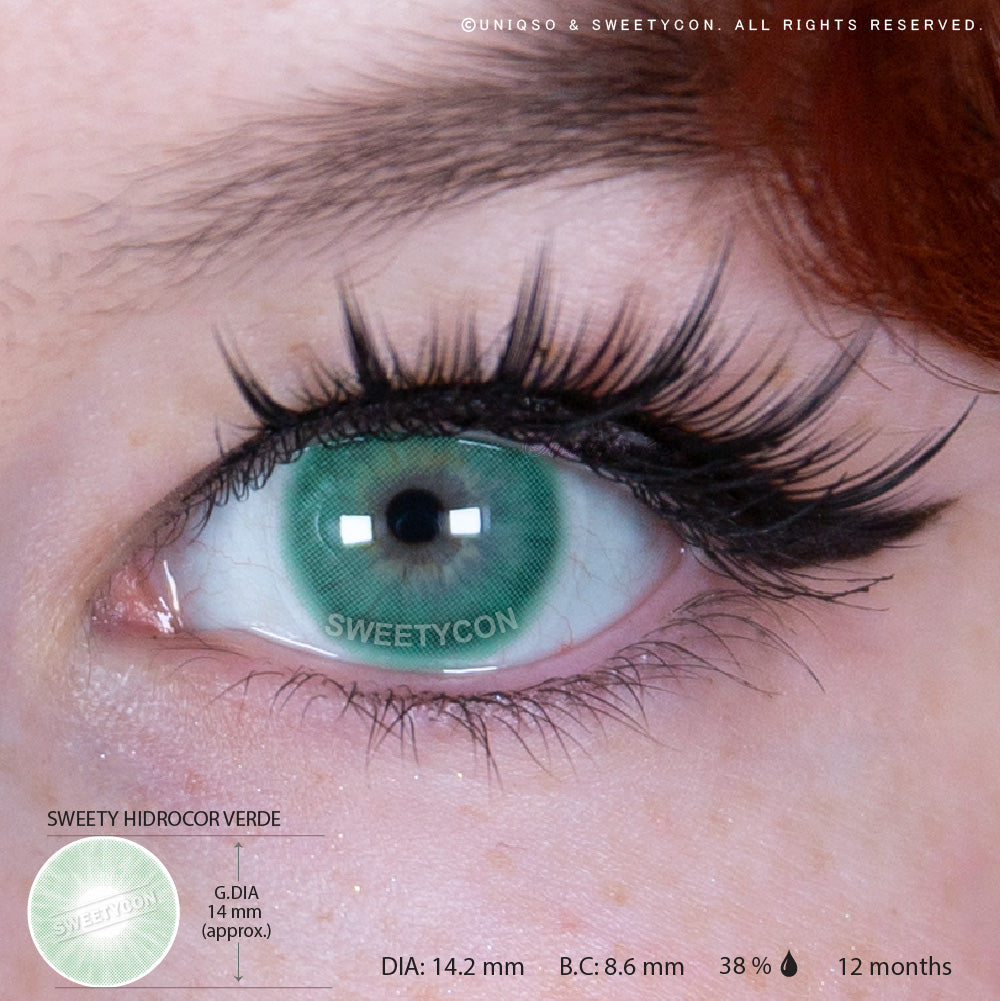Sweety Hidrocor Verde (1 lens/pack)-Colored Contacts-UNIQSO EU