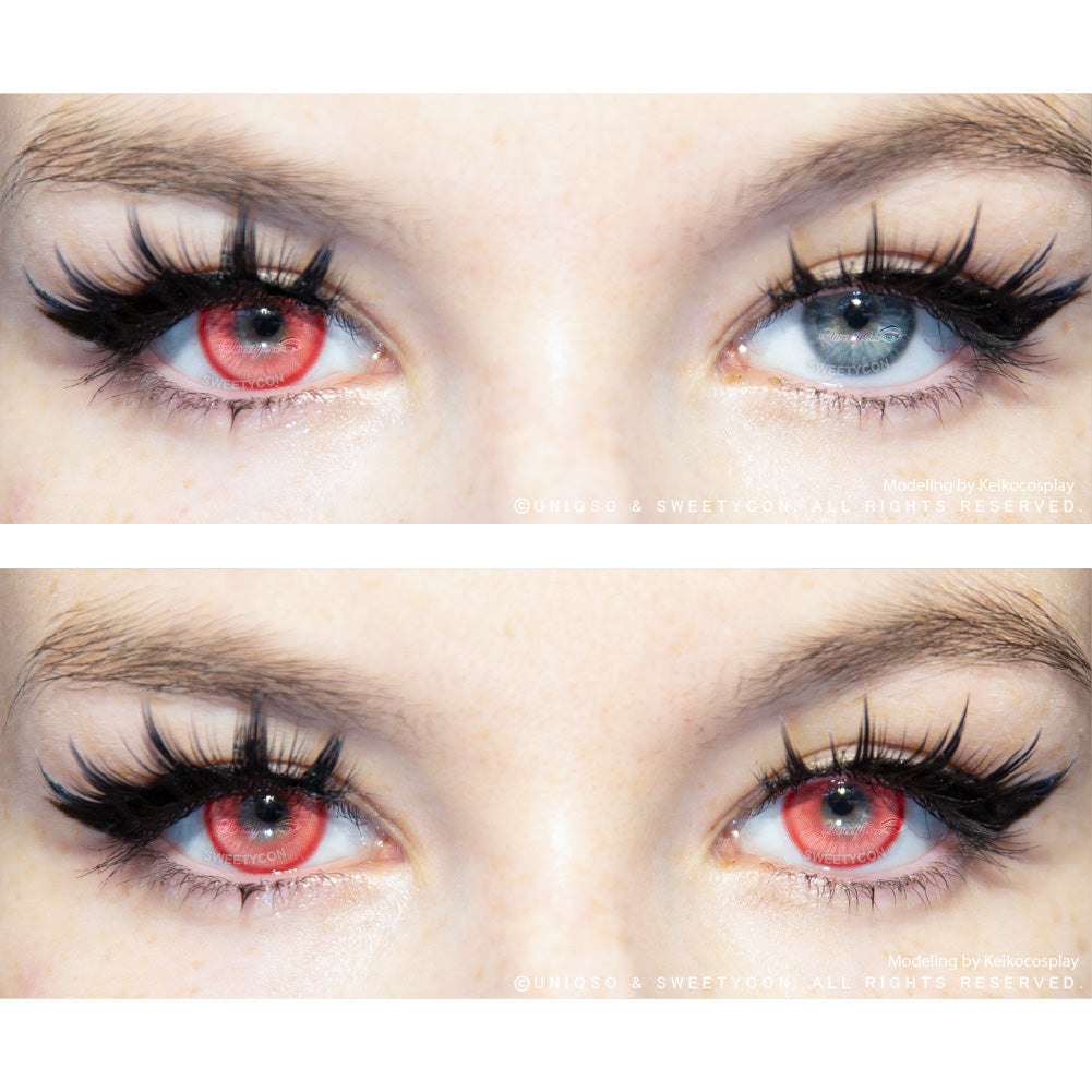 Sweety Magic Pop Red (1 lens/pack)-Colored Contacts-UNIQSO EU