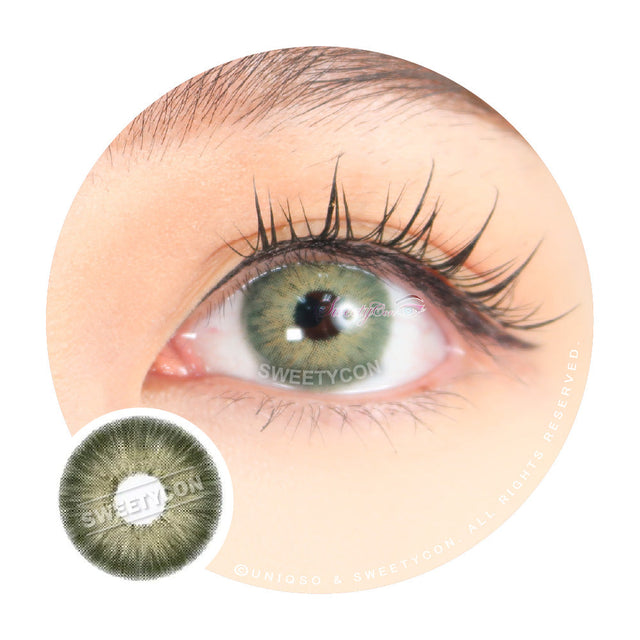 Sweety Magnificent Amazonia Green (1 lens/pack)-Colored Contacts-UNIQSO EU