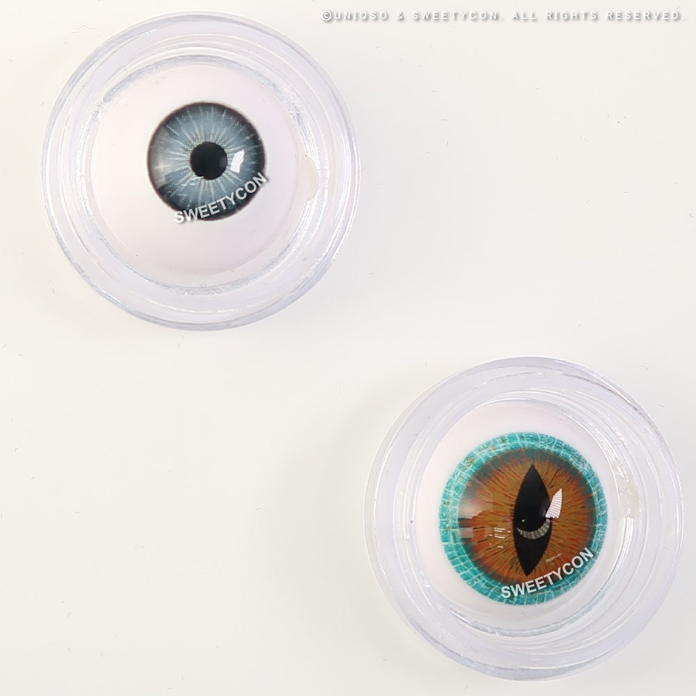Sweety Mini Sclera Brown Lizard (1 lens/pack)-Mini Sclera Contacts-UNIQSO EU