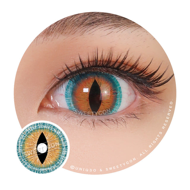 Sweety Mini Sclera Brown Lizard (1 lens/pack)-Mini Sclera Contacts-UNIQSO EU