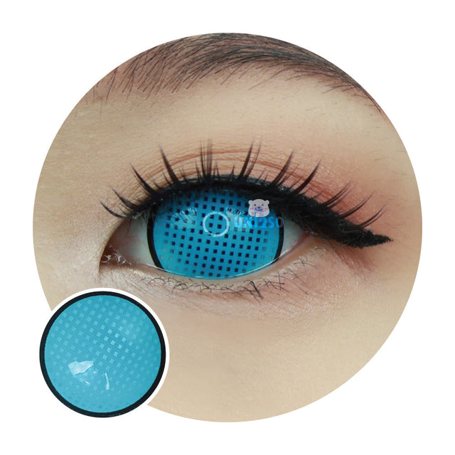 Sweety Mini Sclera Cyan Mesh Rim (1 lens/pack)-Mini Sclera Contacts-UNIQSO EU