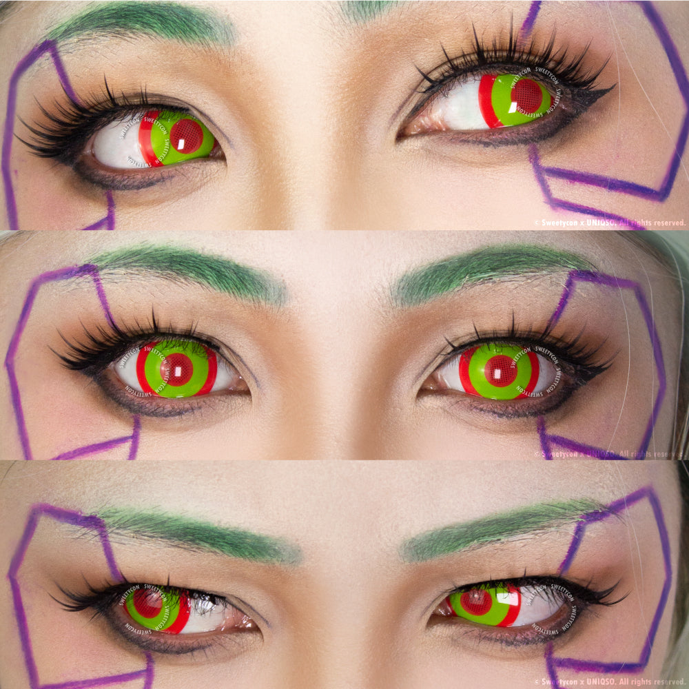 Sweety Mini Sclera Cyber Green (1 lens/pack)-Mini Sclera Contacts-UNIQSO EU
