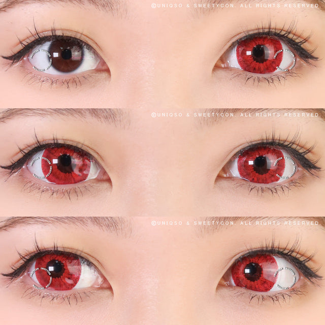 Sweety Mini Sclera Red Devil (1 lens/pack)-Mini Sclera Contacts-UNIQSO EU
