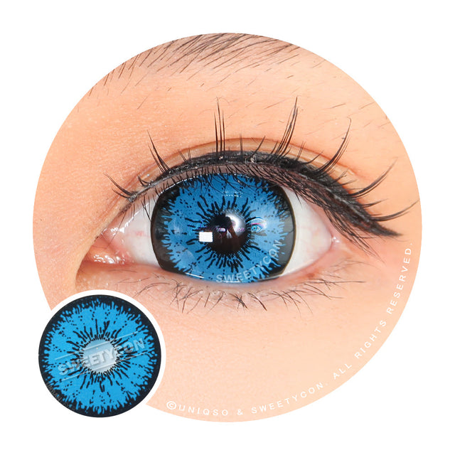 Sweety Mini Sclera Tokyo N Blue (1 lens/pack)-Mini Sclera Contacts-UNIQSO EU
