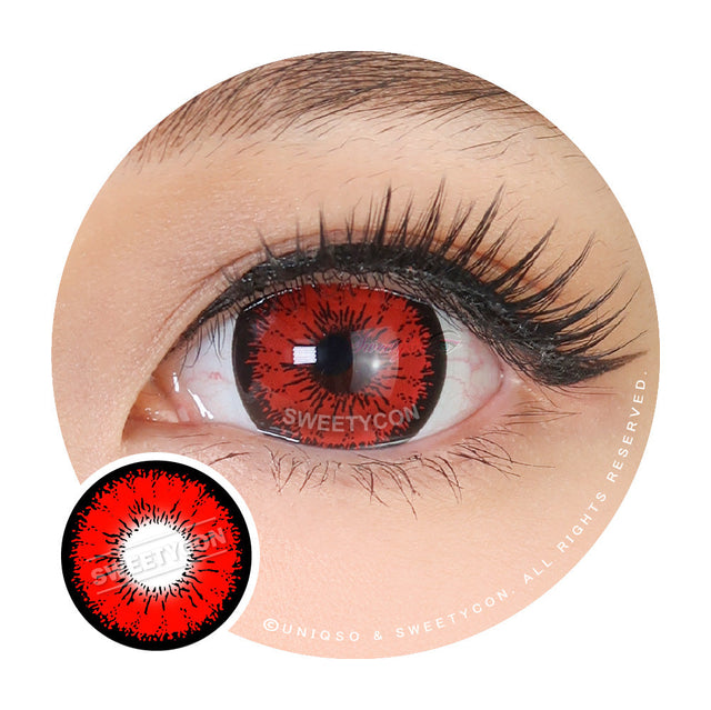 Sweety Mini Sclera Tokyo N Red (1 lens/pack)-Mini Sclera Contacts-UNIQSO EU