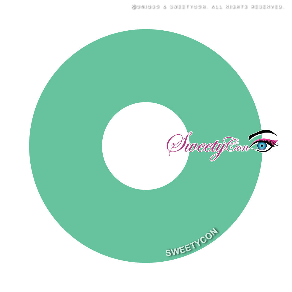 Sweety Mini Sclera UV Glow Green (1 lens/pack)-Mini Sclera Contacts-UNIQSO EU