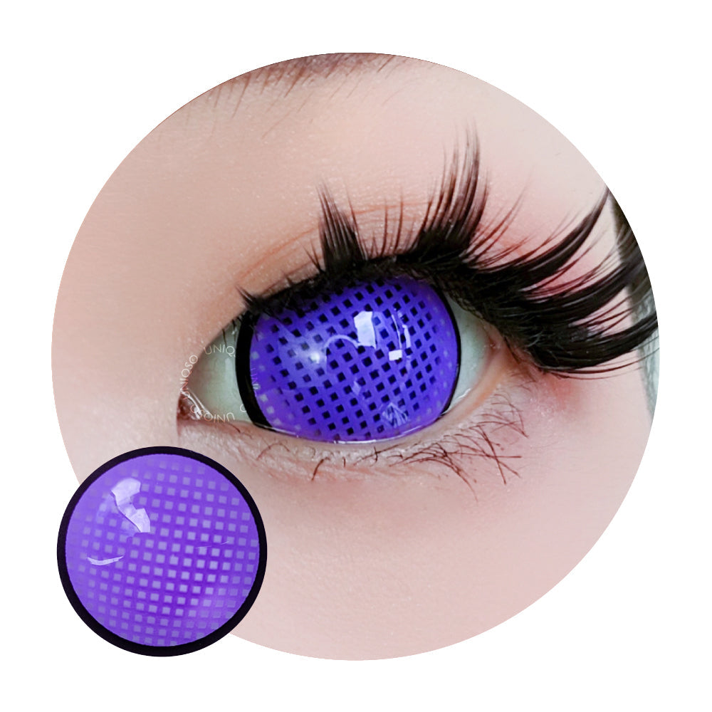 Sweety Mini Sclera Violet Mesh Rim (1 lens/pack)-Mini Sclera Contacts-UNIQSO EU