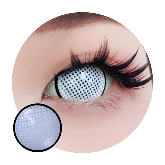 Sweety Mini Sclera White Mesh Rim (1 lens/pack)-Mini Sclera Contacts-UNIQSO EU