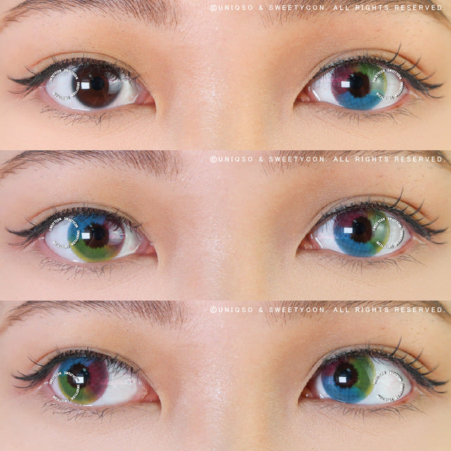 Sweety Multil Rainbow (1 lens/pack)-Colored Contacts-UNIQSO EU
