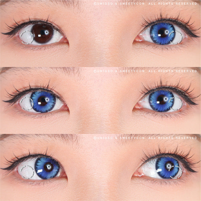 Sweety Mystic Wing Blue (1 lens/pack)-Colored Contacts-UNIQSO