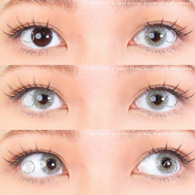 Sweety Ocean Cyan Grey (1 lens/pack)-Colored Contacts-UNIQSO EU