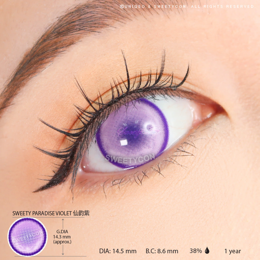 Sweety Paradise Violet (1 lens/pack)-Colored Contacts-UNIQSO EU
