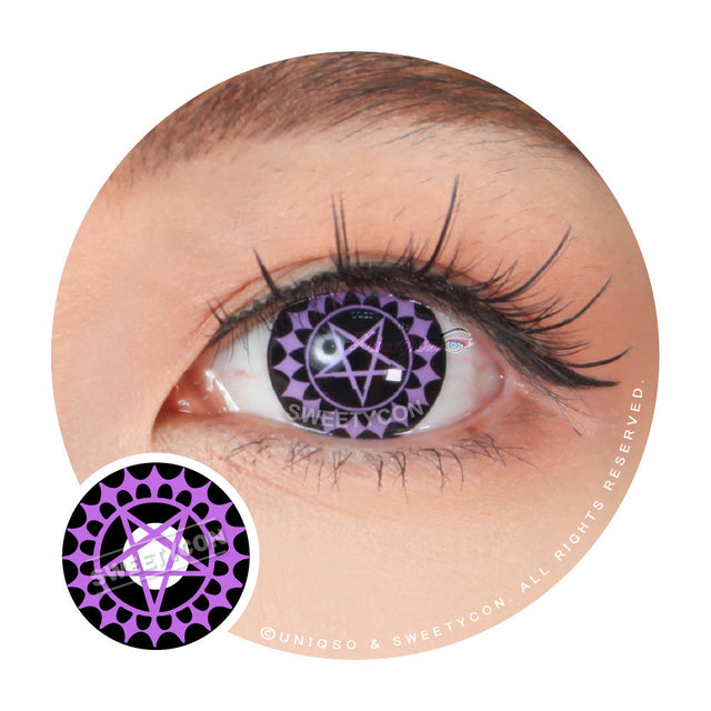 Sweety Violet Pentagram (1 lens/pack)-Colored Contacts-UNIQSO