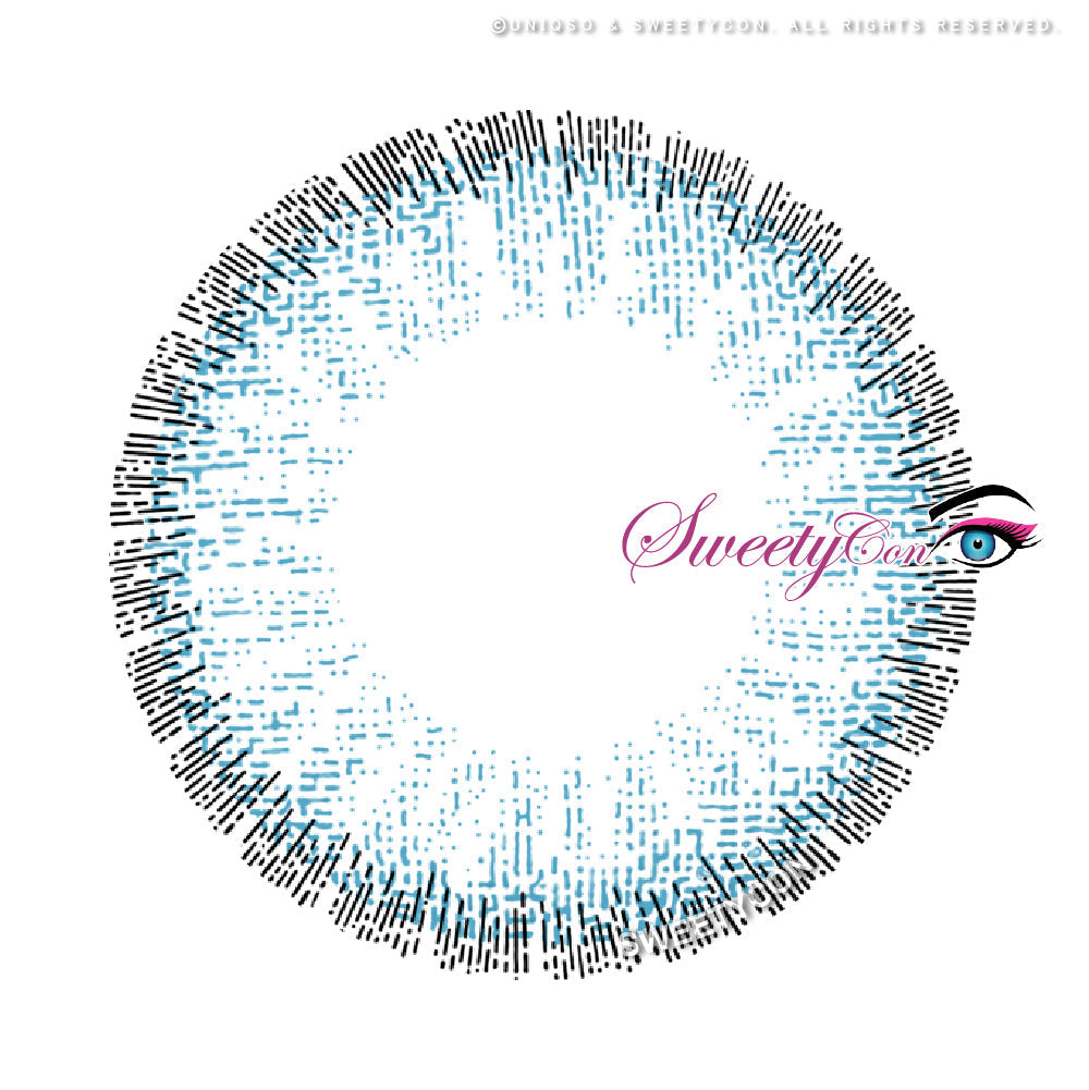 Sweety Pomelo Blue (1 lens/pack)-Colored Contacts-UNIQSO EU