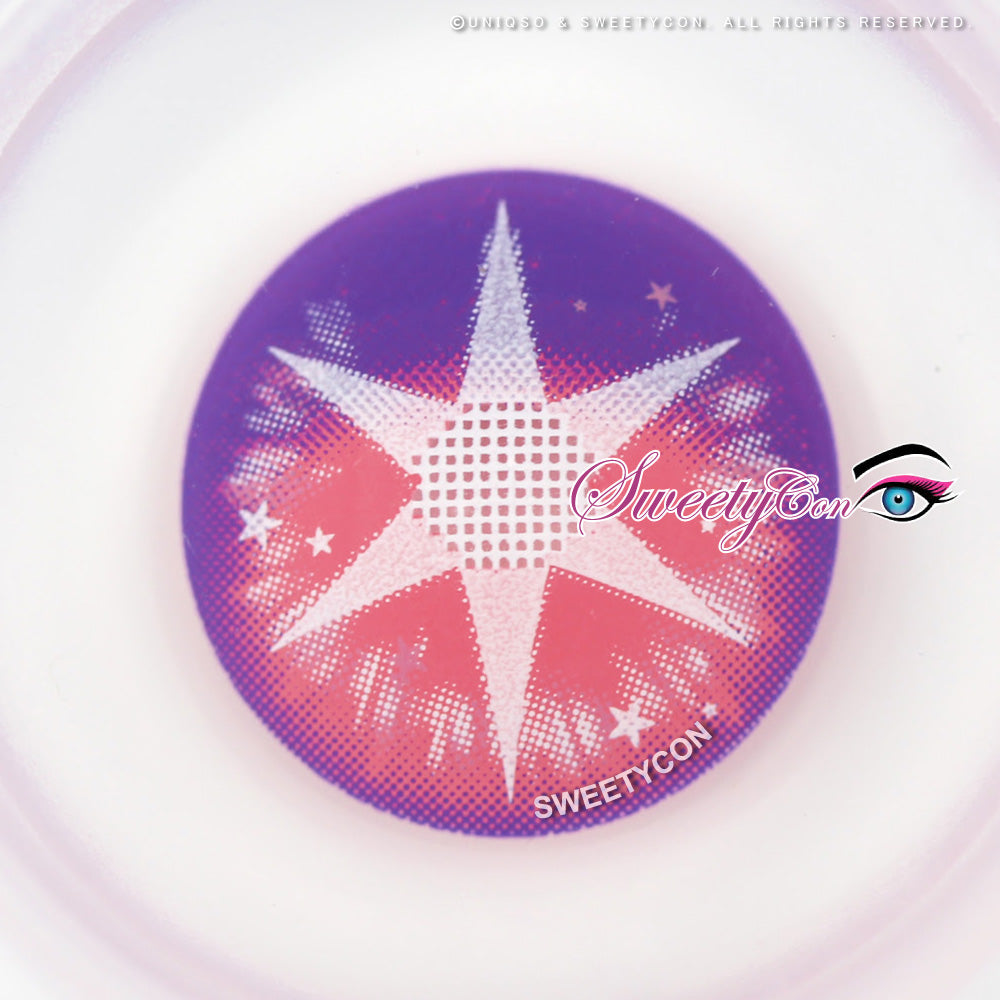 Sweety Pop Star Violet (1 lens/pack)-Colored Contacts-UNIQSO EU