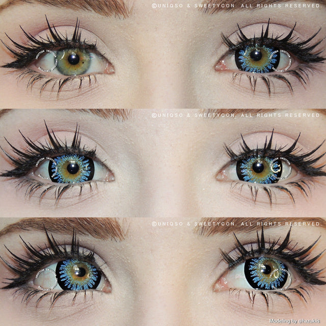 Sweety Princess Mimina Blue (1 lens/pack)-Colored Contacts-UNIQSO EU