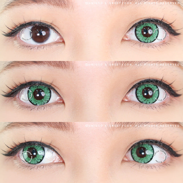 Sweety Queen Green (1 lens/pack)-Colored Contacts-UNIQSO EU