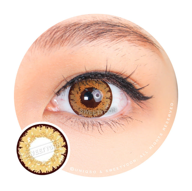 Sweety Queen Light Brown (1 lens/pack)-Colored Contacts-UNIQSO EU