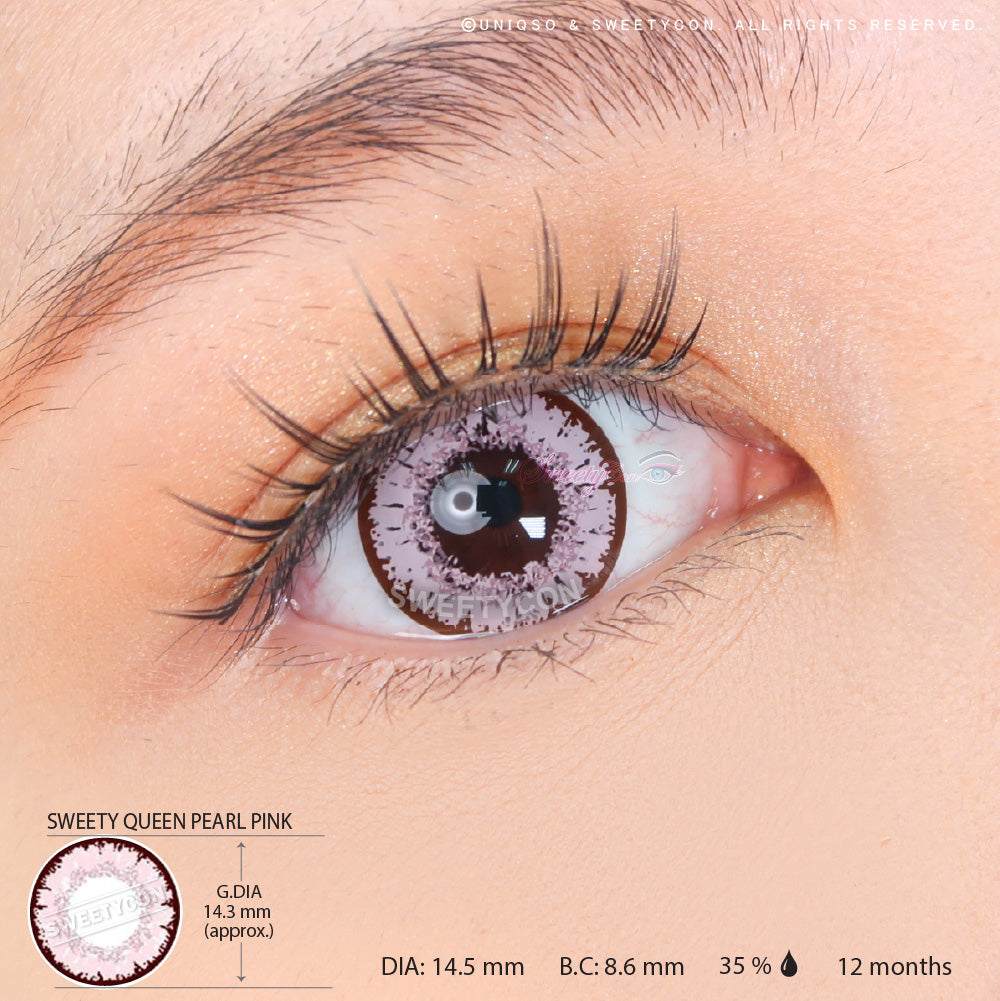 Sweety Queen Pearl Pink (1 lens/pack)-Colored Contacts-UNIQSO EU