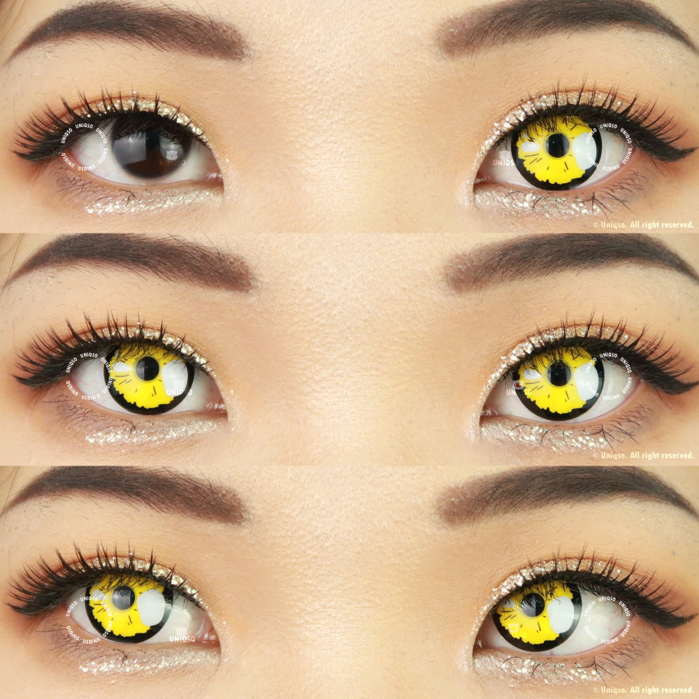 Sweety Real Anime Yellow (1 lens/pack)-Colored Contacts-UNIQSO EU