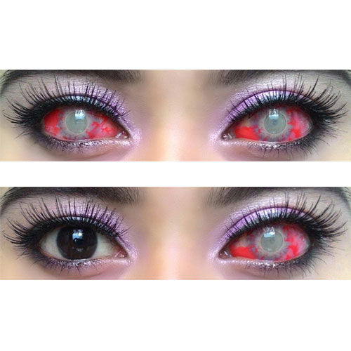 Sweety Red Sclera Contacts Zombie (1 lens/pack)-Sclera Contacts-UNIQSO EU
