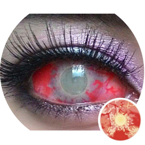 Sweety Red Sclera Contacts Zombie (1 lens/pack)-Sclera Contacts-UNIQSO EU