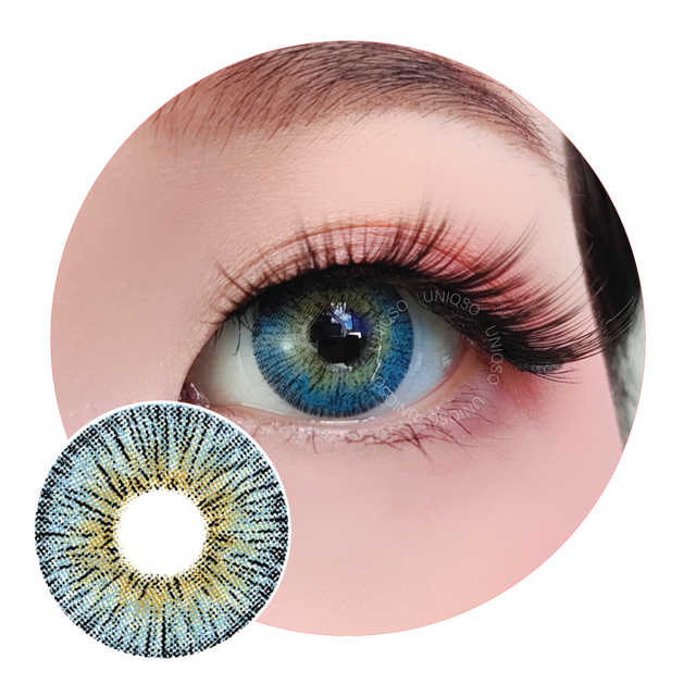 Sweety Retro Blue (1 lens/pack)-Colored Contacts-UNIQSO EU
