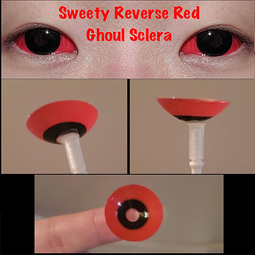 Sweety Reverse Red Ghoul Sclera Contacts (1 lens/pack)-Sclera Contacts-UNIQSO EU