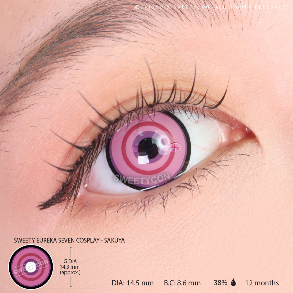 Sweety Sakuya Purple Rings (1 lens/pack)-Colored Contacts-UNIQSO EU