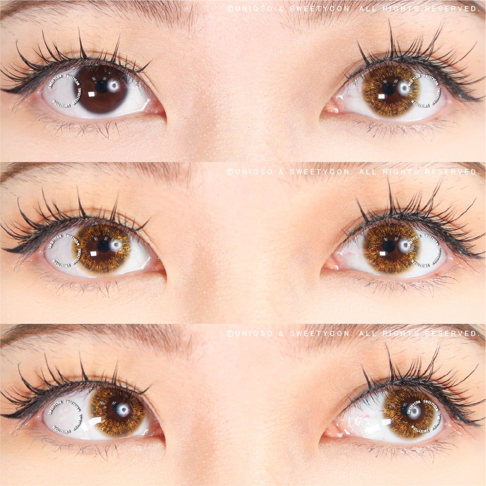 Sweety Shine Smile Brown (1 lens/pack)-Colored Contacts-UNIQSO EU