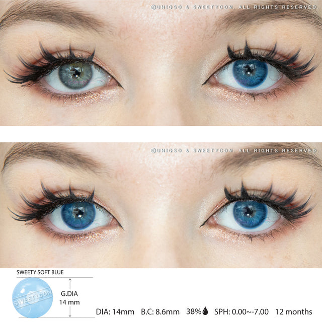 Sweety Soft Blue (1 lens/pack)-singleton_gift-UNIQSO EU